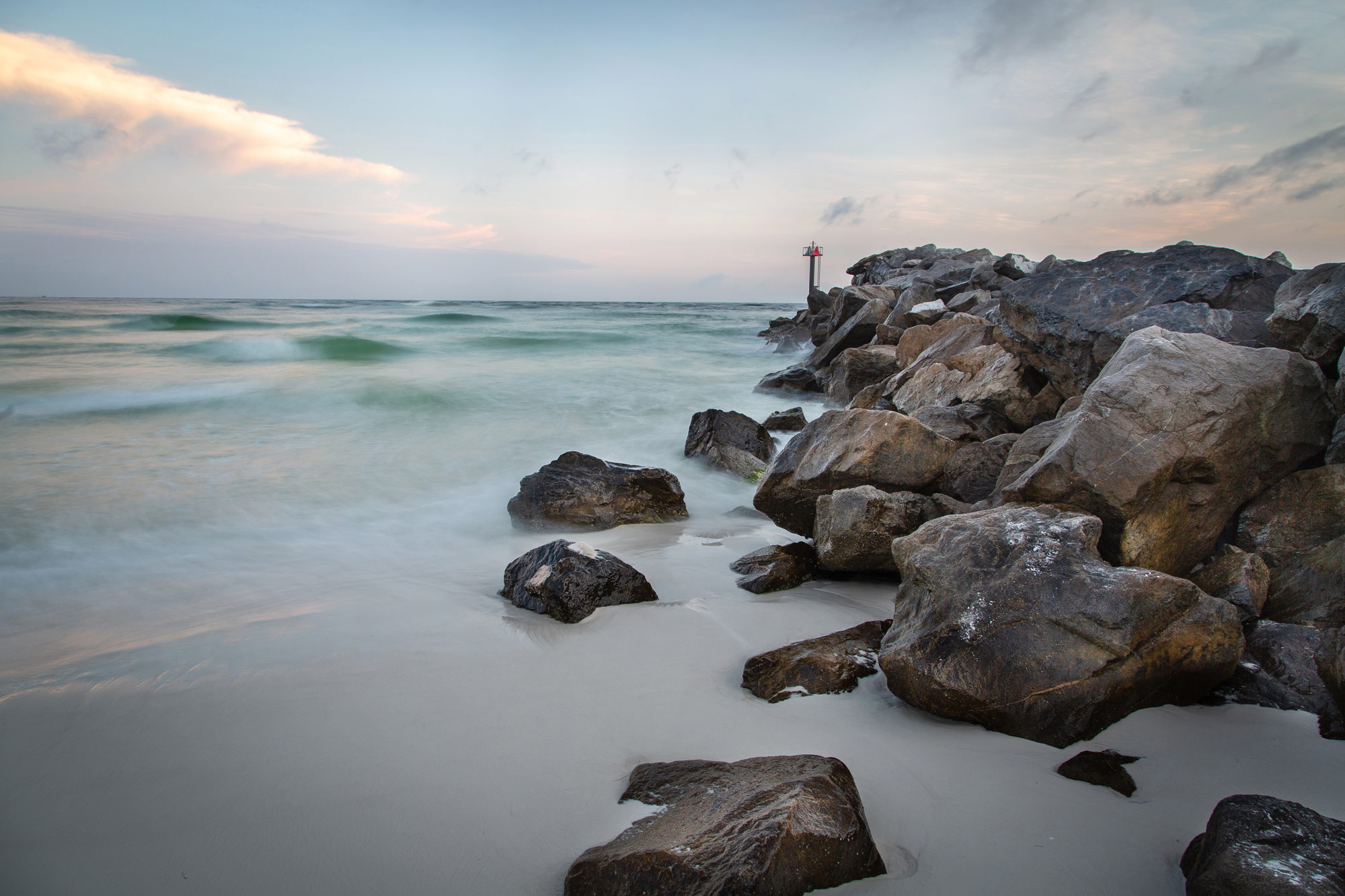 The jetty at Destin, Florida